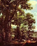 Claude Lorrain Landschaft mit Ziegenhirt painting